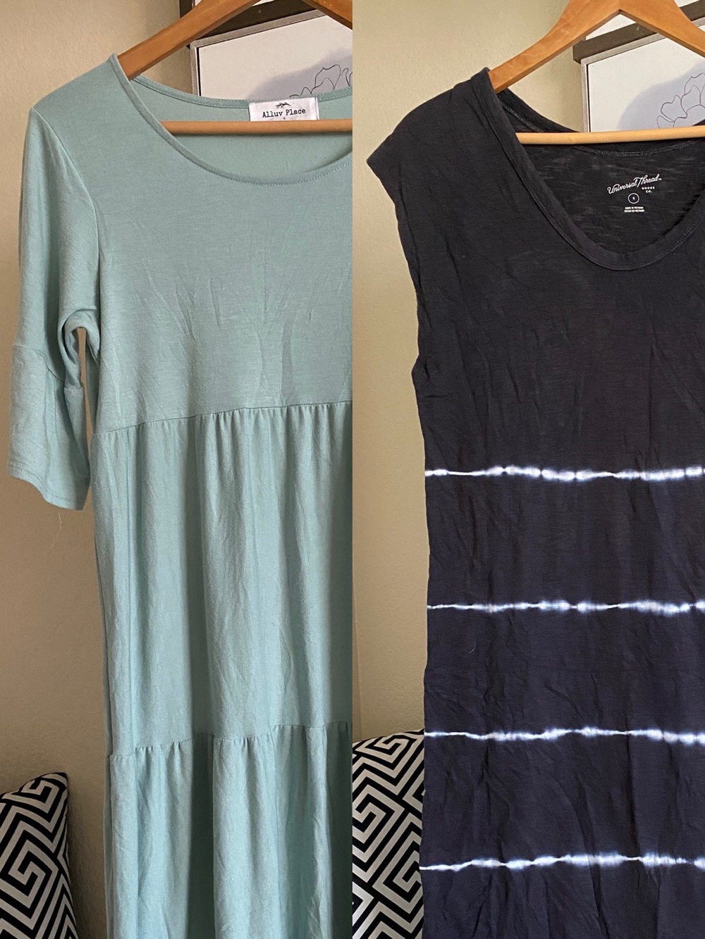 Lot of 2 Casual Midi/Maxi Dresses: Alluv Place & Universal Thread